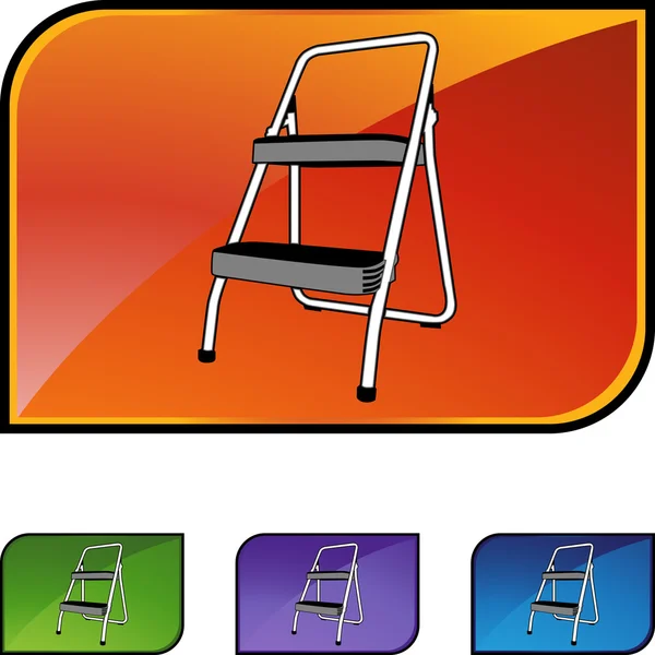 Step Ladder web icon — Stock Vector