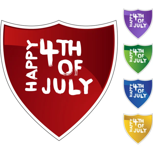Happy Fourth July web icon — Stock Vector