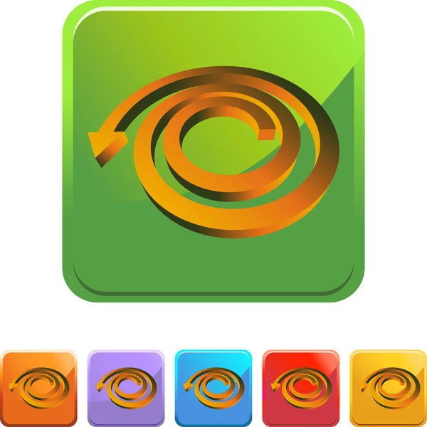 Spiral Arrow web icon — Stock Vector