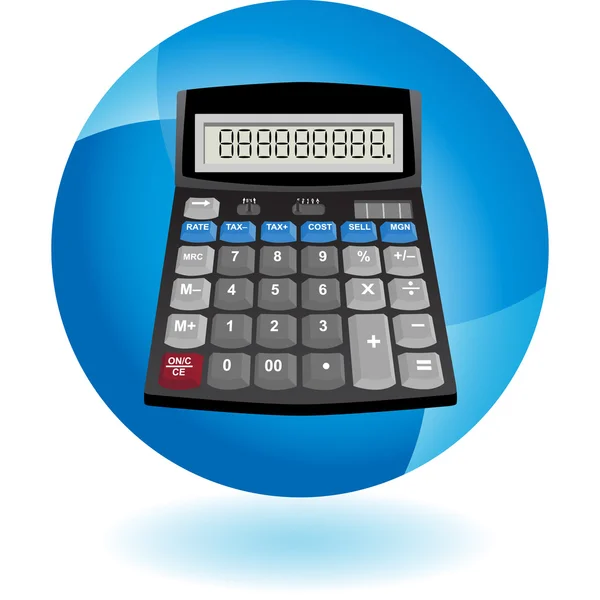 Barevná ikona kalkulačka — Stockový vektor