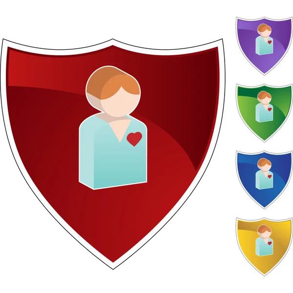 Heart Patient web icon — Stock Vector