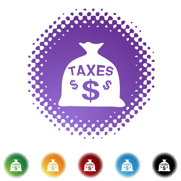 Taxes web icon — Stock Vector