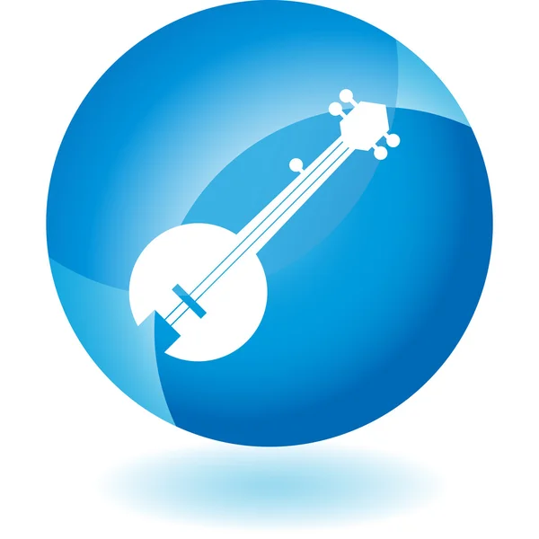 Banjo müzik enstrümanı — Stok Vektör