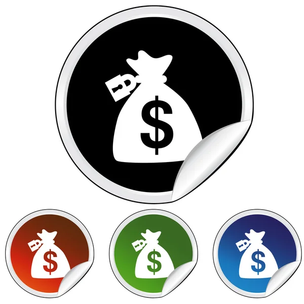 Bloccato Money Bag icona web — Vettoriale Stock