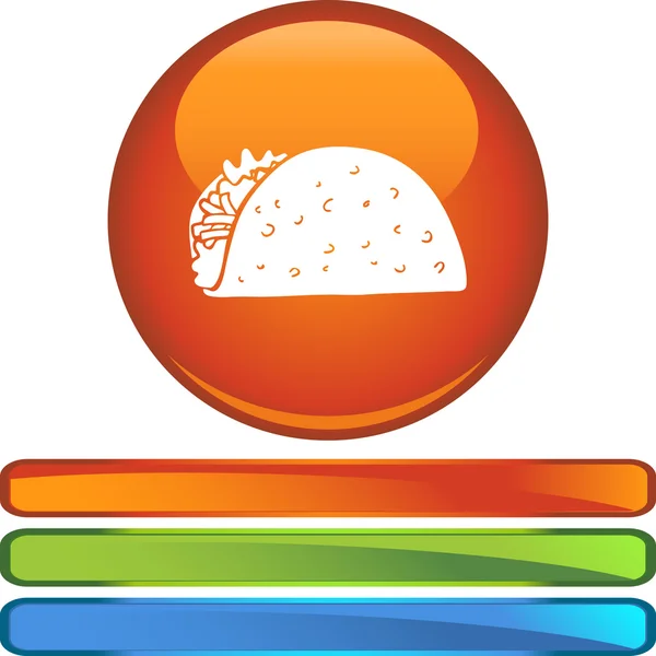 Taco web simgesi — Stok Vektör