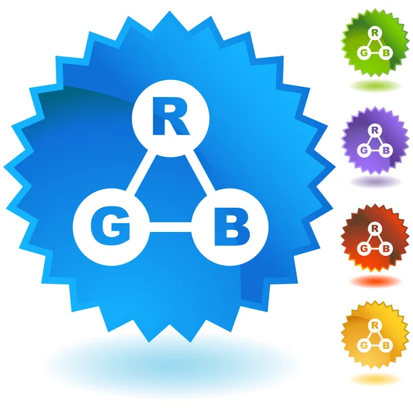 Rgb Farbspektrum gesetzt — Stockvektor