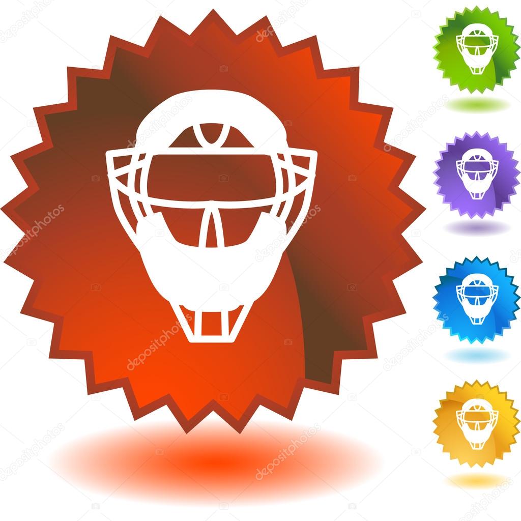 Umpire mask web button — Stock Vector © cteconsulting 64144191