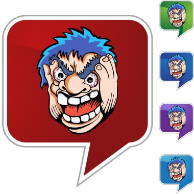 Kızgın adam web simgesi