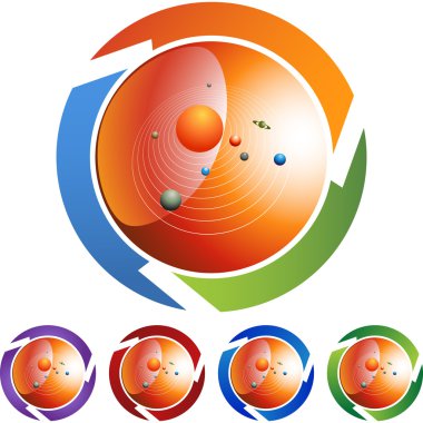 Güneş sistemi web simgesi