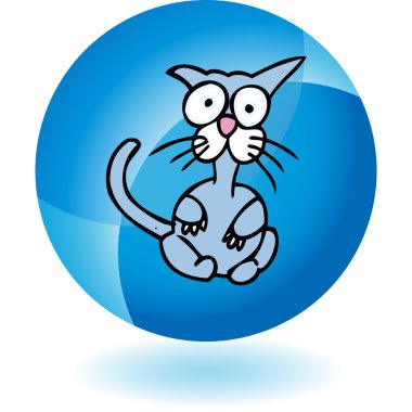 Korkmuş kedi web simgesi
