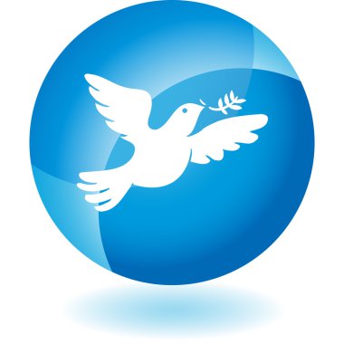 Zeytin dalı güvercin web düğmesi