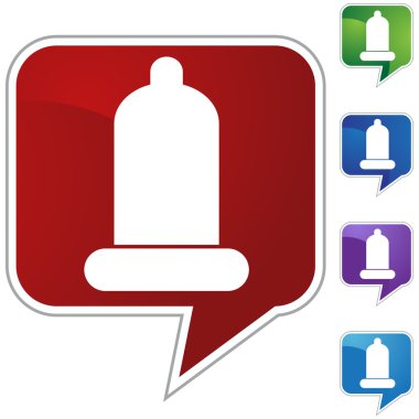 Prezervatif düğme simgesi