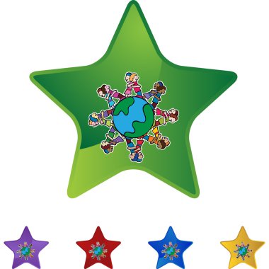 İnsanlar Hugging web düğmesi