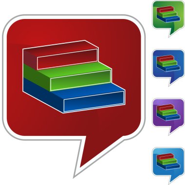 Üç adım düğme web