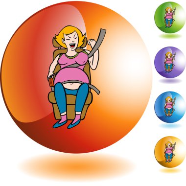 Kadın ve rahatsız emniyet kemeri