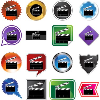 Film fıçı tahtası web düğmesi