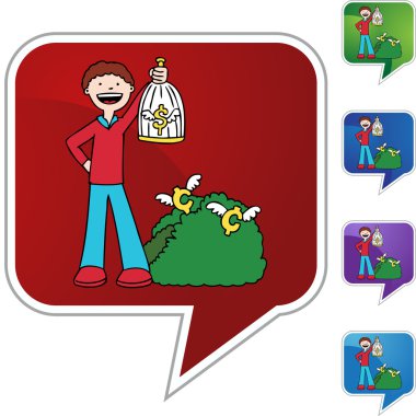 Kuş türü el web simgesi