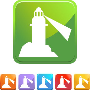 Deniz feneri düğme kümesi