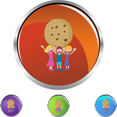 Dev çerez web simgesi