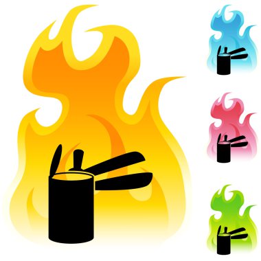 Konserve açacağı sembolü işareti ve düğme