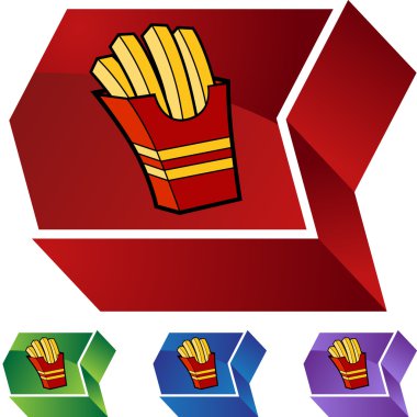 Patates kızartması web düğmesi