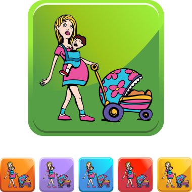 Genç anne web simgesi