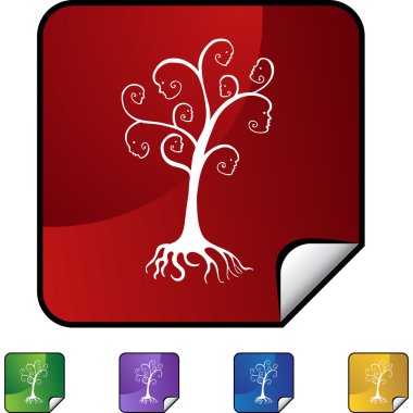 Aile ağacı düğmesi