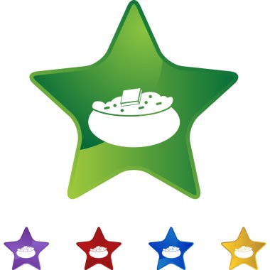 Fırında patates web düğmesi