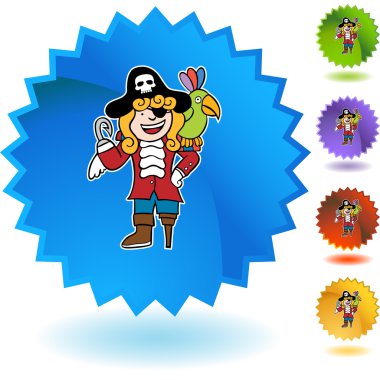 Bir kuş web düğme ile korsan