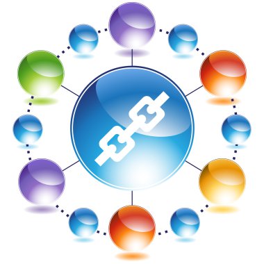 Zincir bağlantı web simgesi