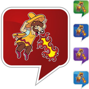 Baharatlı gıda web düğmesi