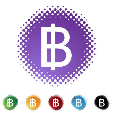 Bahtı para birimi web düğmesini