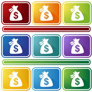 Para çantasını web simgesi kilitli