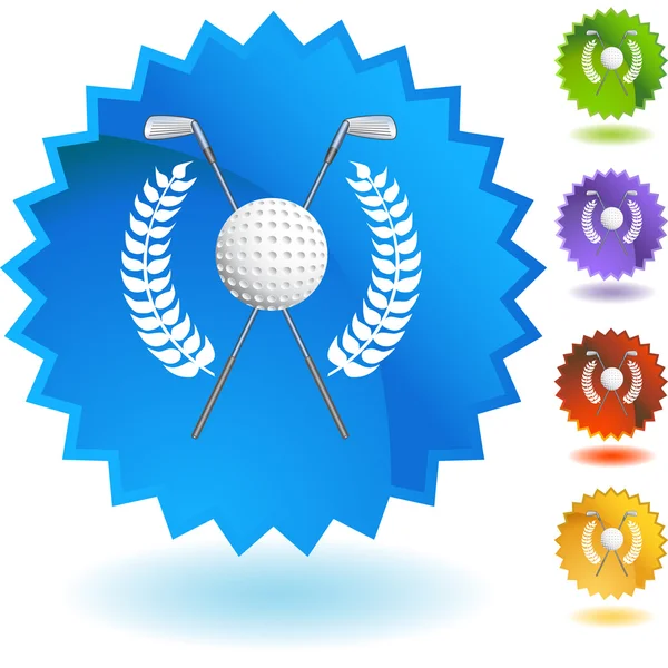 Golf krans web pictogram — Stockvector