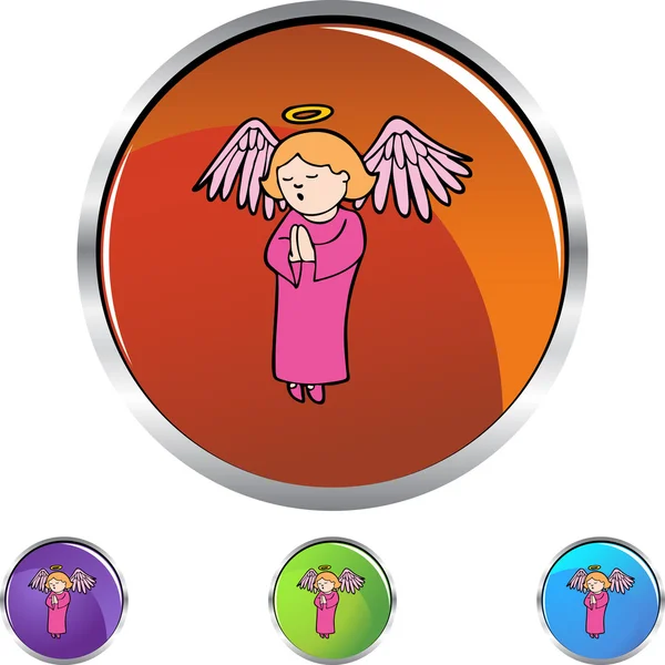 Modlitwa anioł dziewczyna — Wektor stockowy