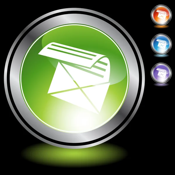 電子メール web ボタン — ストックベクタ