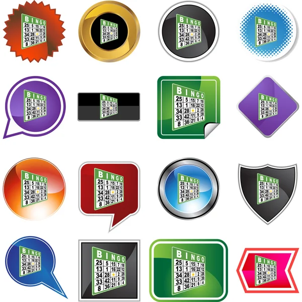 Bingo web icon — Stock Vector