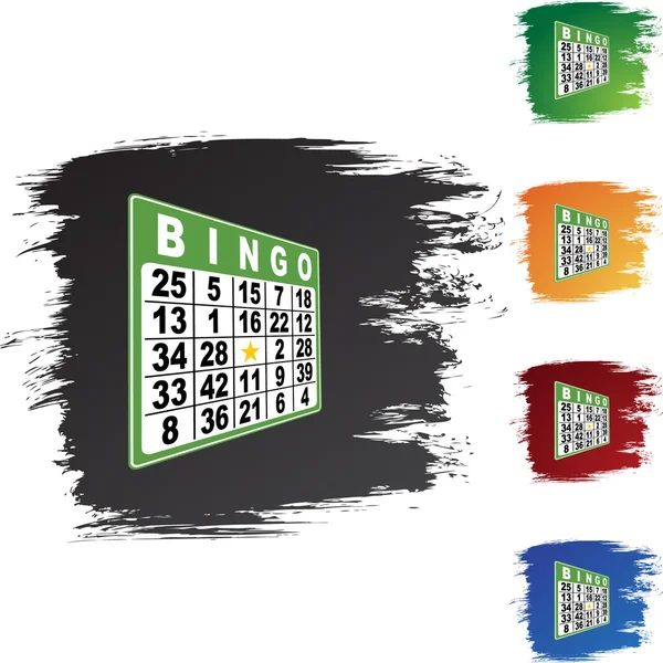 Icône web Bingo — Image vectorielle