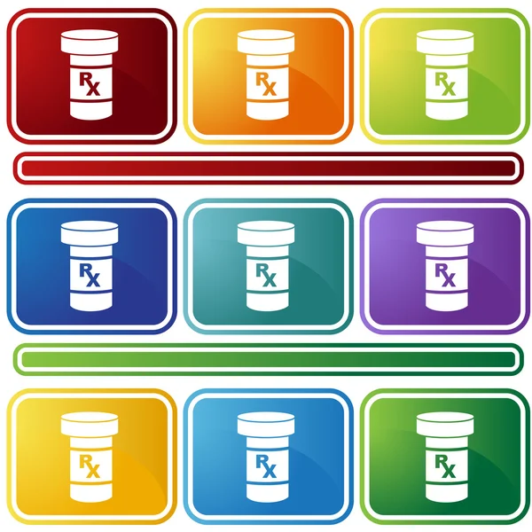 Medicatie web pictogram — Stockvector