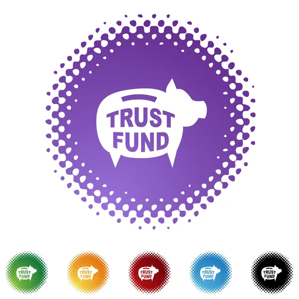 Icône web Trust Fund — Image vectorielle