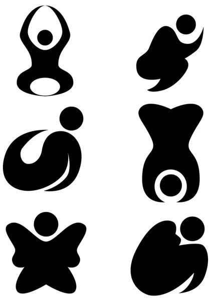 Conjunto de figura de palo zen — Archivo Imágenes Vectoriales