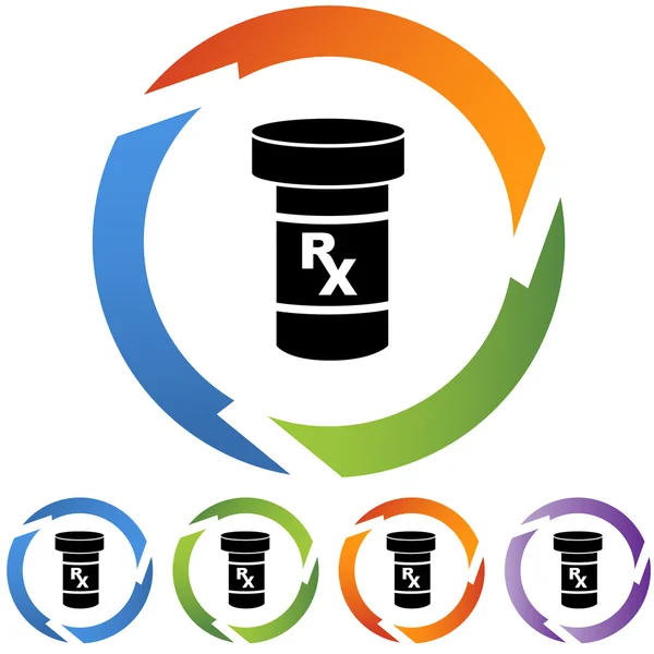 Medicatie web pictogram — Stockvector