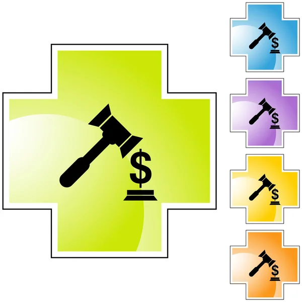 Lawsuit web icon — Stock Vector