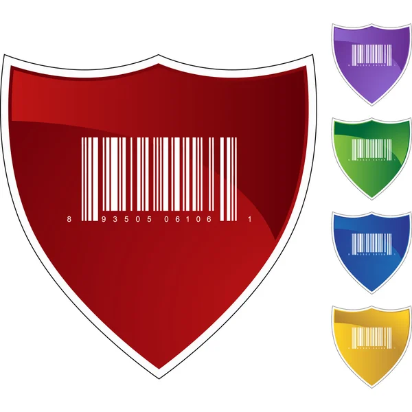 Barcode icon web button — Stock Vector