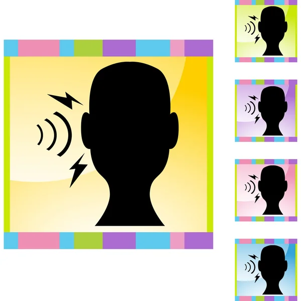 Icono de pérdida auditiva — Archivo Imágenes Vectoriales