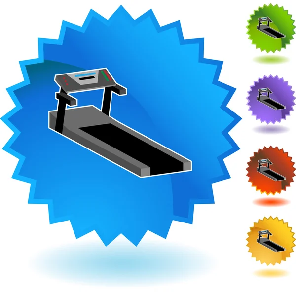 Treadmill icono web — Vector de stock