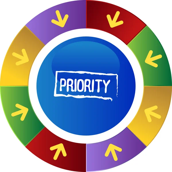 Prioritás-web ikon — Stock Vector