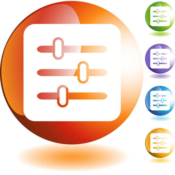 Panneau de configuration icône — Image vectorielle