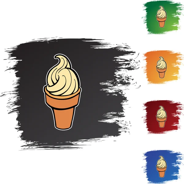 Cono de helado — Vector de stock