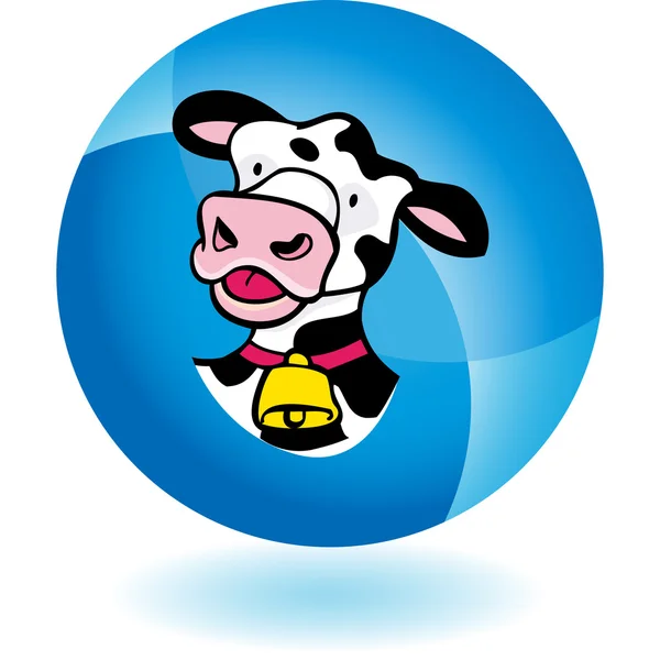 Cow web icon — Stock Vector